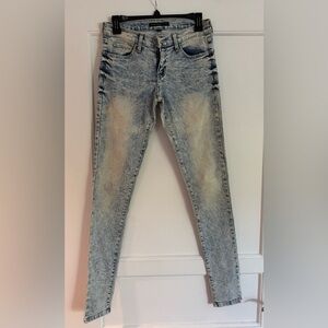 Flying Monkey Light Blue Acid Wash Skinny Jeans